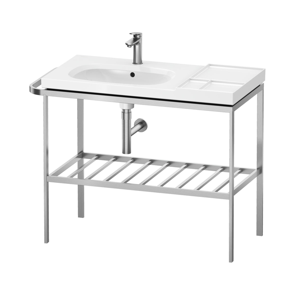Duravit Aurena Consola para Lavabo 98 cm — Toallero Izquierdo, Lavabo a la Izquierda