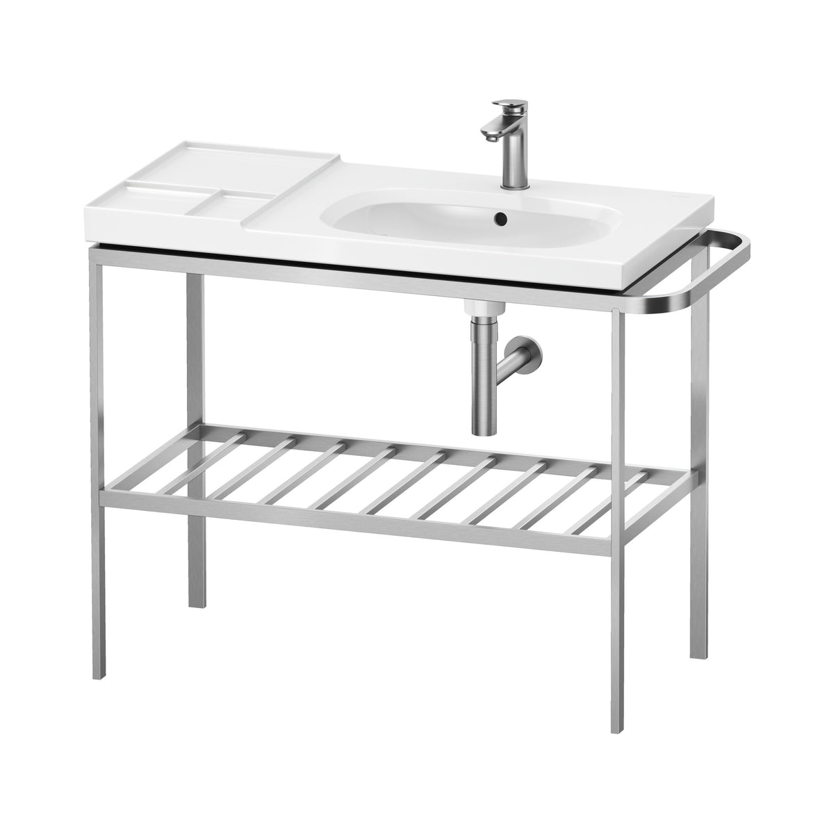 Duravit Aurena Consola para Lavabo 98 cm — Toallero Izquierdo, Lavabo a la Derecha