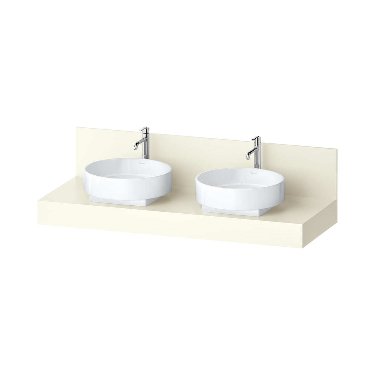 Duravit Balcoon Cubierta para Mueble 140 × 55 cm para 2 Lavabos
