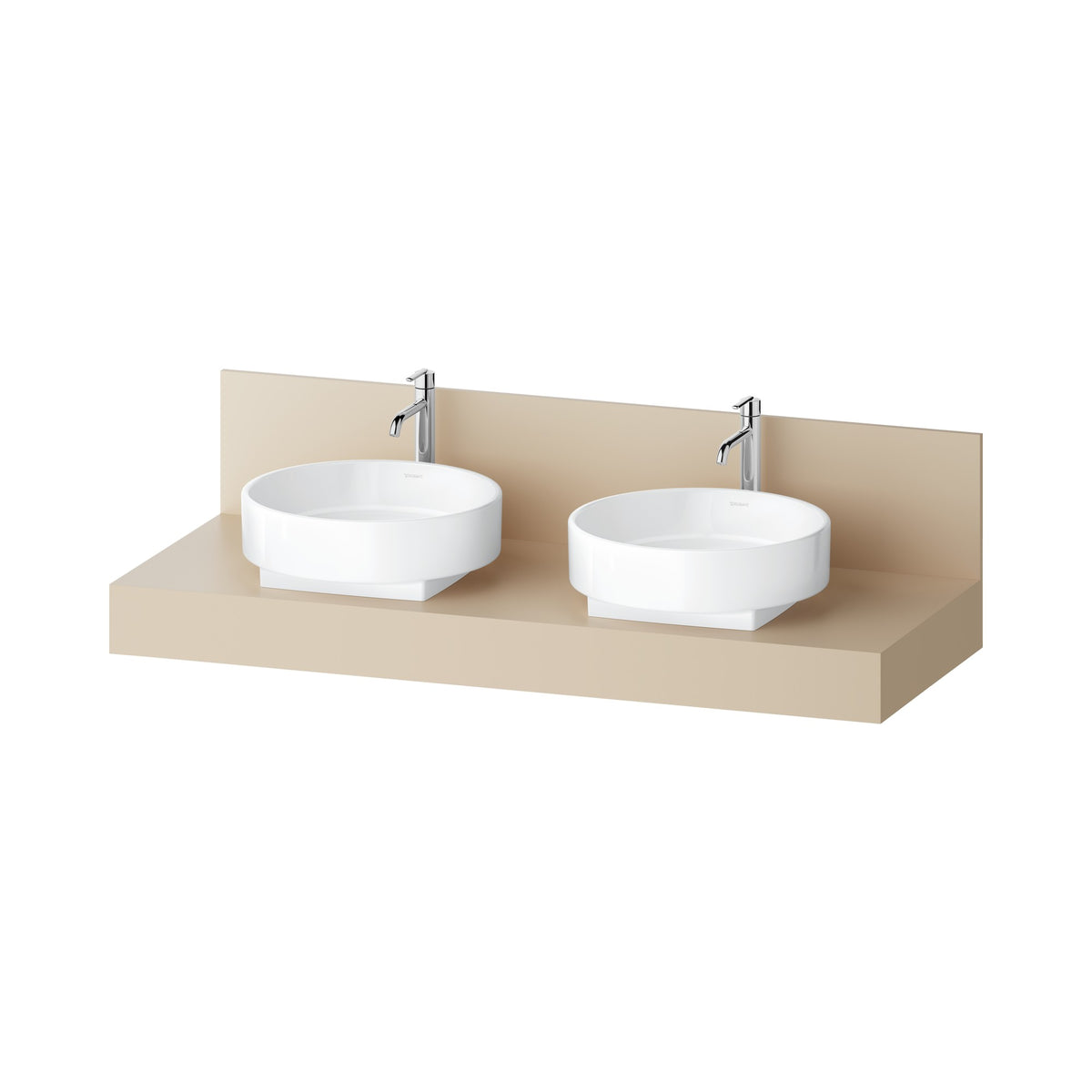 Duravit Balcoon Cubierta para Mueble 140 × 55 cm para 2 Lavabos