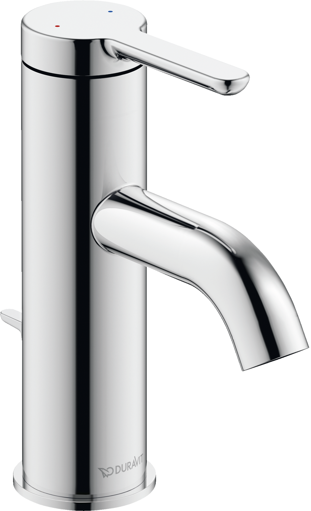 Duravit C.1 Llave de Lavabo de Un Orificio 6 1/8" — Cromo Pulido