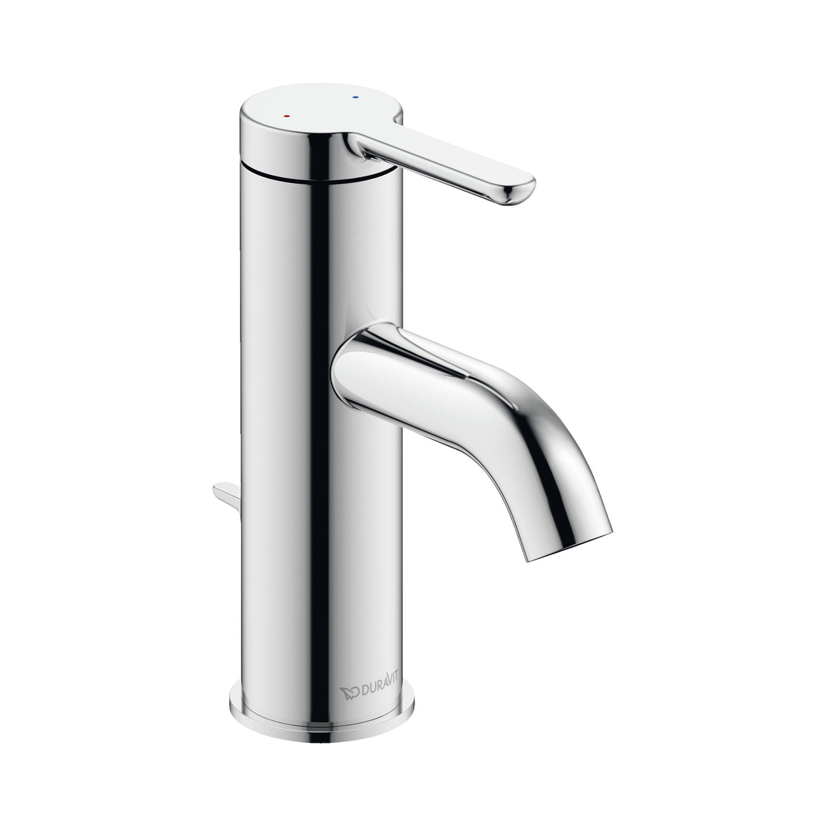Duravit C.1 Llave de Lavabo de Un Orificio 6 1/8" — Cromo Pulido