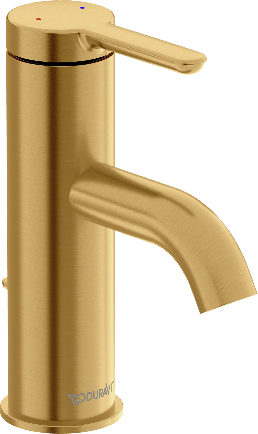 Duravit C.1 Llave de Lavabo de Un Orificio 6 1/8" — Oro Cepillado