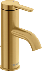Duravit C.1 Llave de Lavabo de Un Orificio 6 1/8" — Oro Cepillado