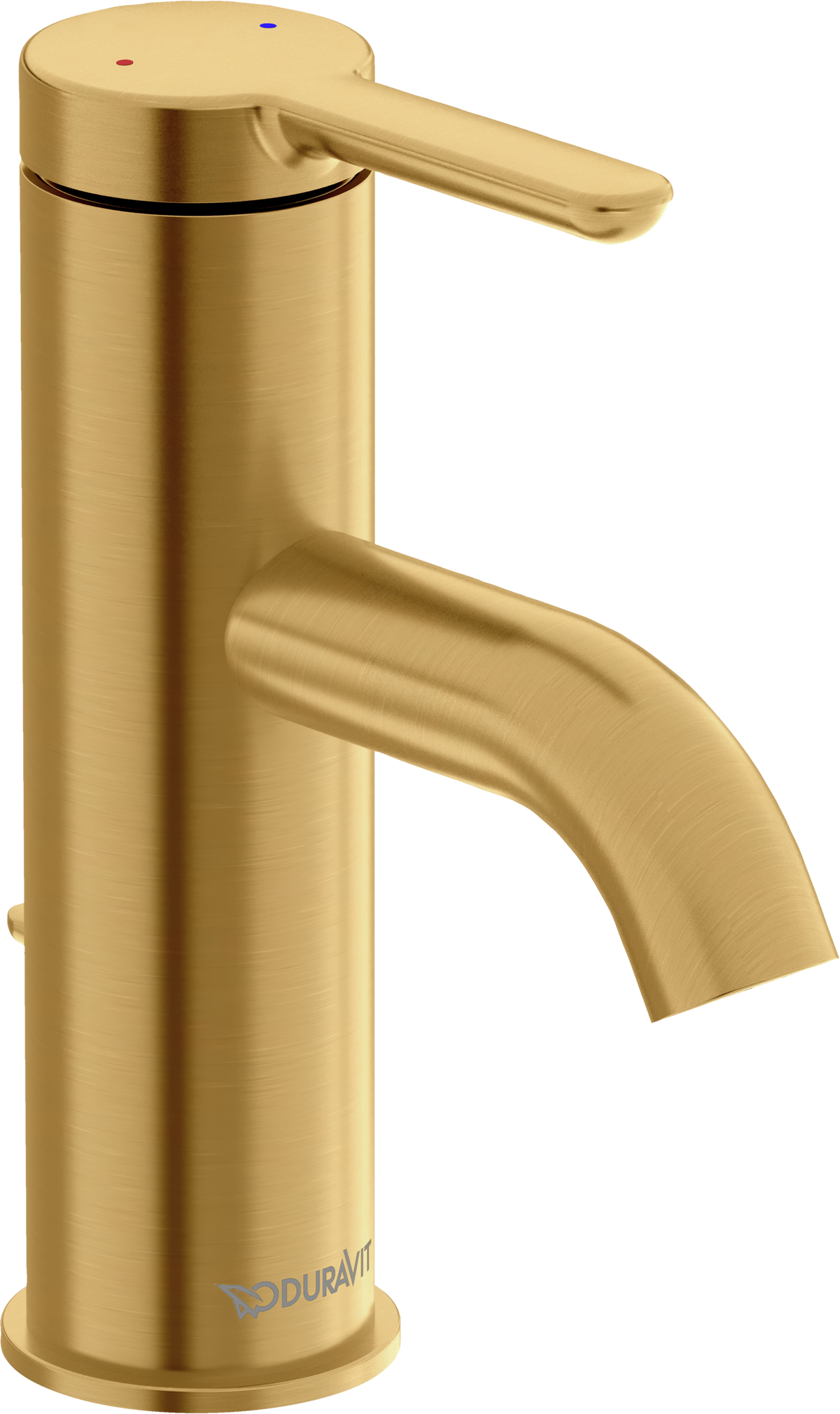 Duravit C.1 Llave de Lavabo de Un Orificio 6 1/8" — Oro Cepillado