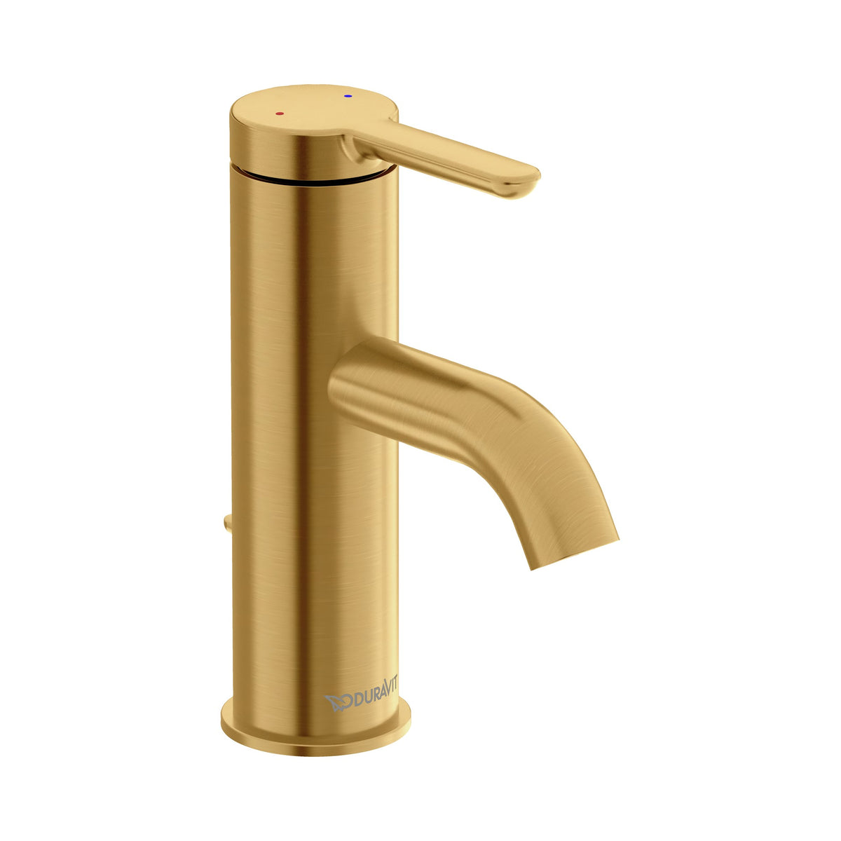 Duravit C.1 Llave de Lavabo de Un Orificio 6 1/8" — Oro Cepillado