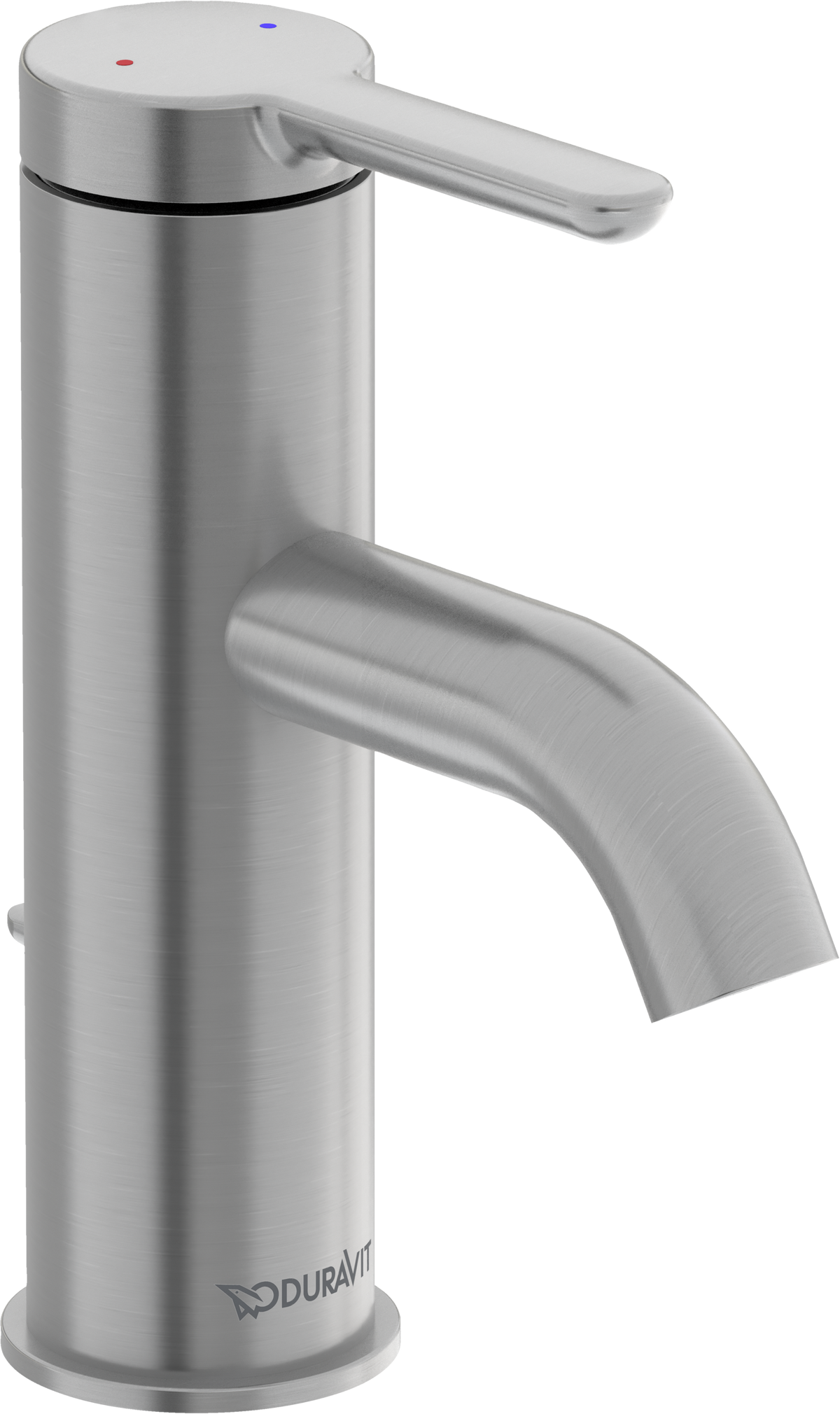 Duravit C.1 Llave de Lavabo de Un Orificio 6 1/8" — Níquel Cepillado