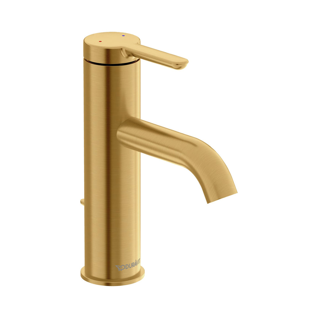Duravit C.1 Llave de Lavabo de Un Orificio 6 7/8" — Oro Cepillado