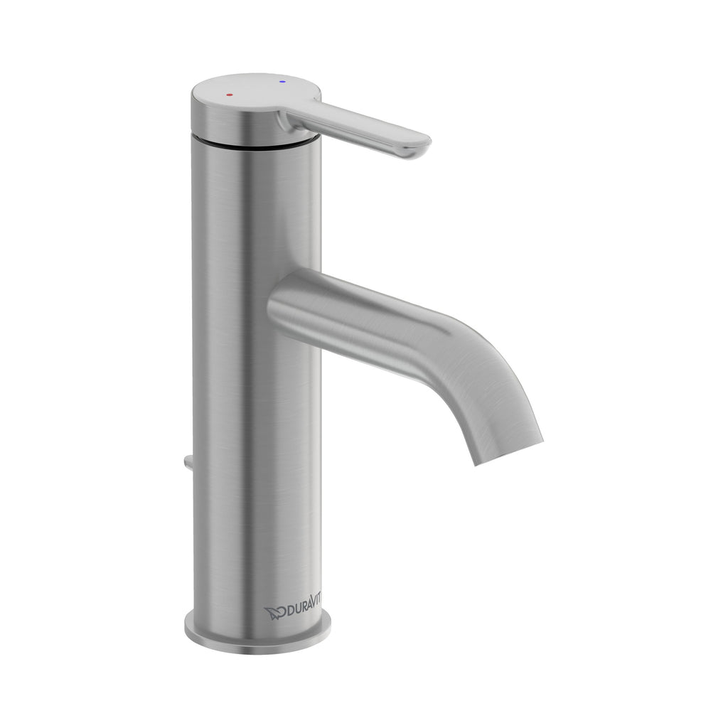 Duravit C.1 Llave de Lavabo de Un Orificio 6 7/8" — Níquel Cepillado