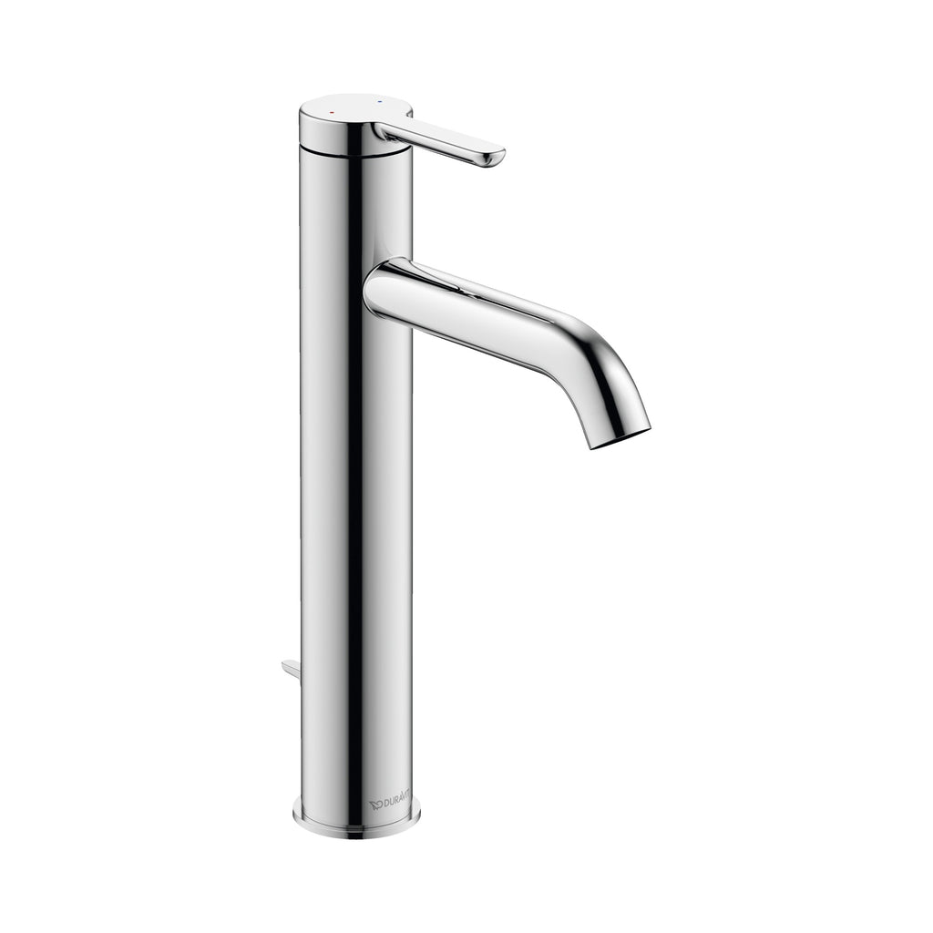 Duravit C.1 Llave de Lavabo Alta de Un Orificio 10 3/8" — Cromo Pulido