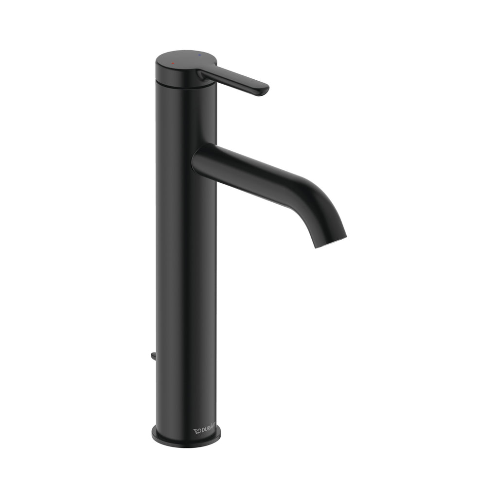 Duravit C.1 Llave de Lavabo Alta de Un Orificio 10 3/8" — Negro Mate
