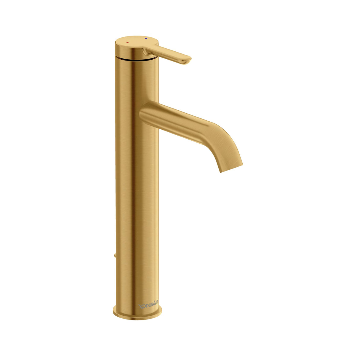 Duravit C.1 Llave de Lavabo Alta de Un Orificio 10 3/8" — Oro Cepillado
