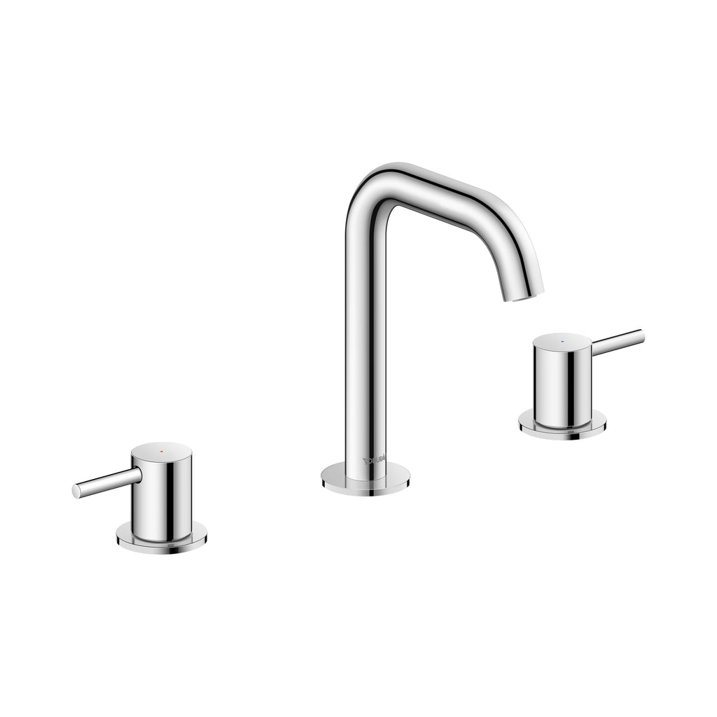 Duravit DuraCircle Llave de Lavabo Widespread de Dos Manijas 7 1/2" — Cromo Pulido
