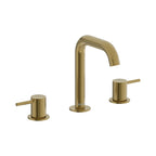 Duravit DuraCircle Llave de Lavabo Widespread de Dos Manijas 7 1/2" — Oro Cepillado