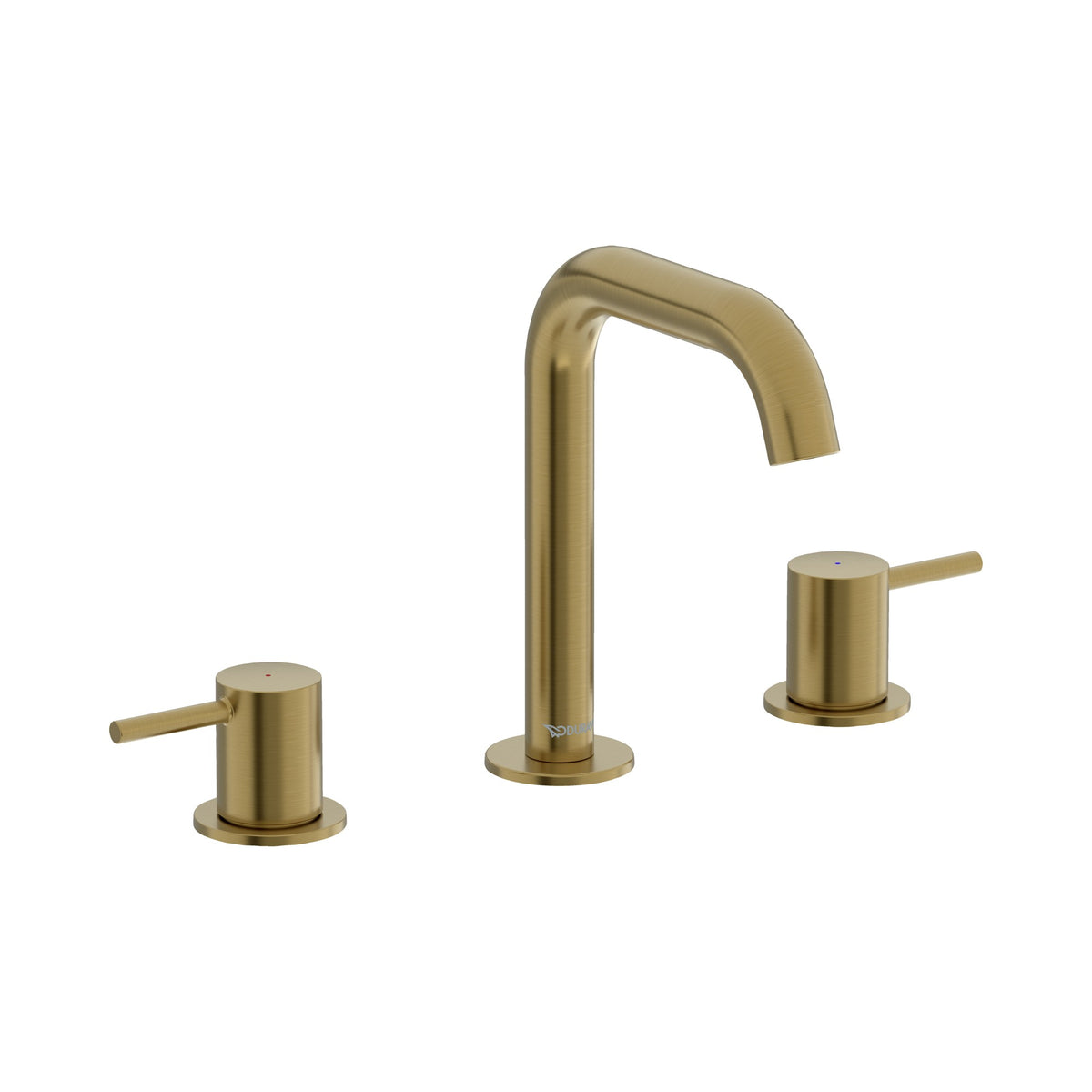 Duravit DuraCircle Llave de Lavabo Widespread de Dos Manijas 7 1/2" — Oro Cepillado
