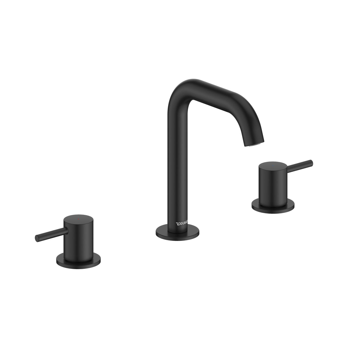 Duravit DuraCircle Llave de Lavabo Widespread de Dos Manijas 7 1/2" — Negro Mate