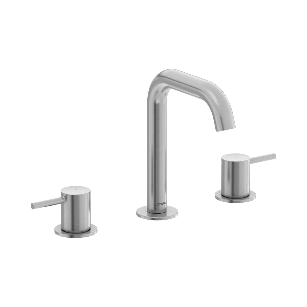Duravit DuraCircle Llave de Lavabo Widespread de Dos Manijas 7 1/2" — Níquel Cepillado