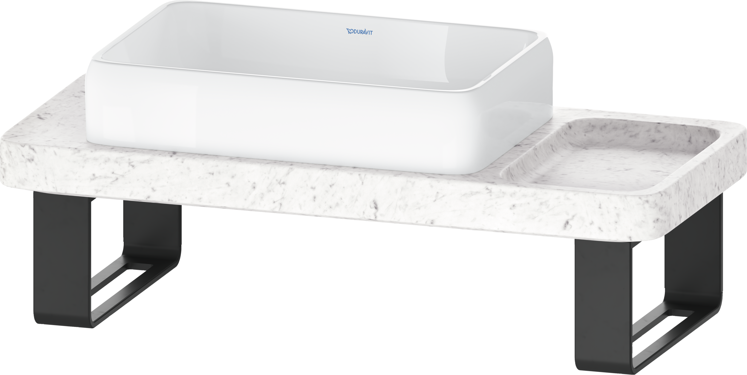 Duravit Collection One Washbasin with console and console support lavabo tipo Consola Blanco Brillante