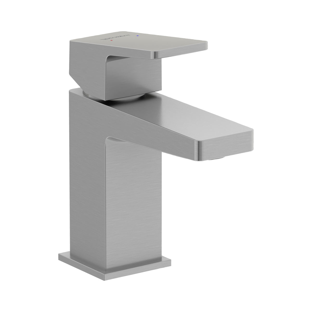 Duravit DuraSquare Llave de Lavabo de Un Orificio 5 3/4" — Níquel Cepillado