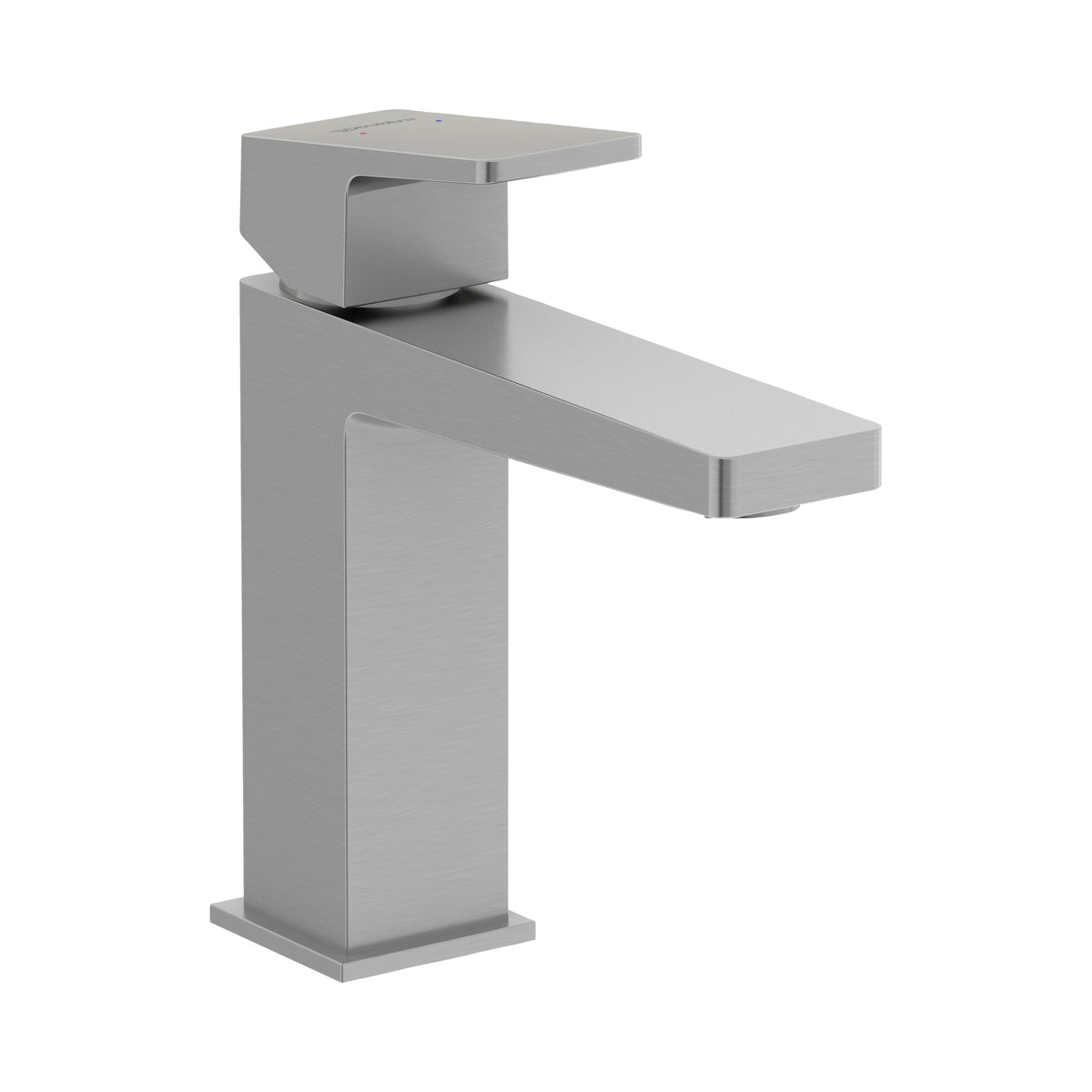 Duravit DuraSquare Llave de Lavabo de Un Orificio 7 1/8" — Níquel Cepillado