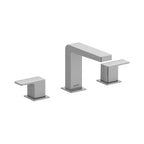 Duravit DuraSquare Llave de Lavabo Widespread de Dos Manijas 5 1/8" — Níquel Cepillado