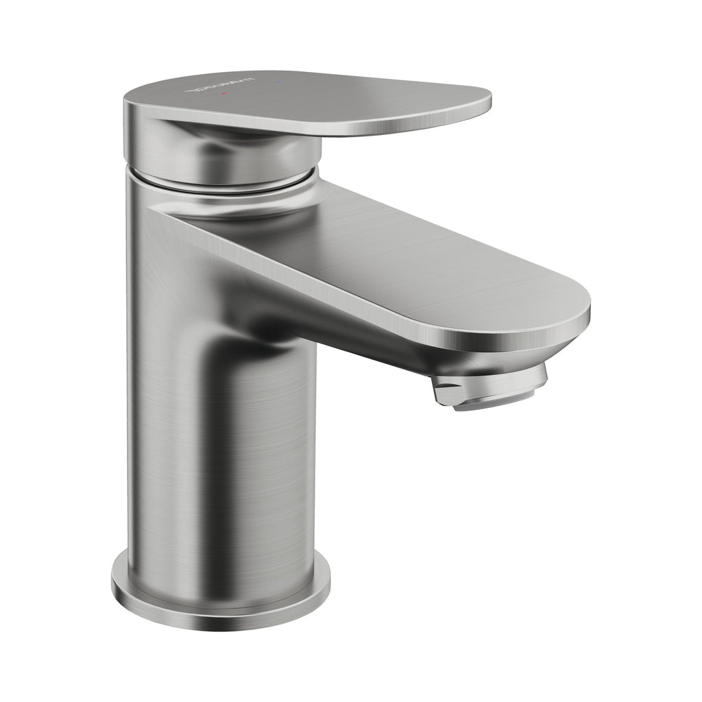 Duravit No.1 Llave de Lavabo de Un Orificio 5 3/8" — Níquel Cepillado