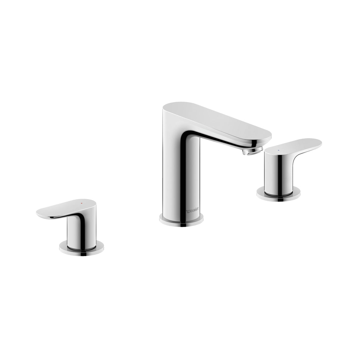 Duravit No.1 Llave de Lavabo Widespread de Dos Manijas 5 1/8" — Cromo Pulido