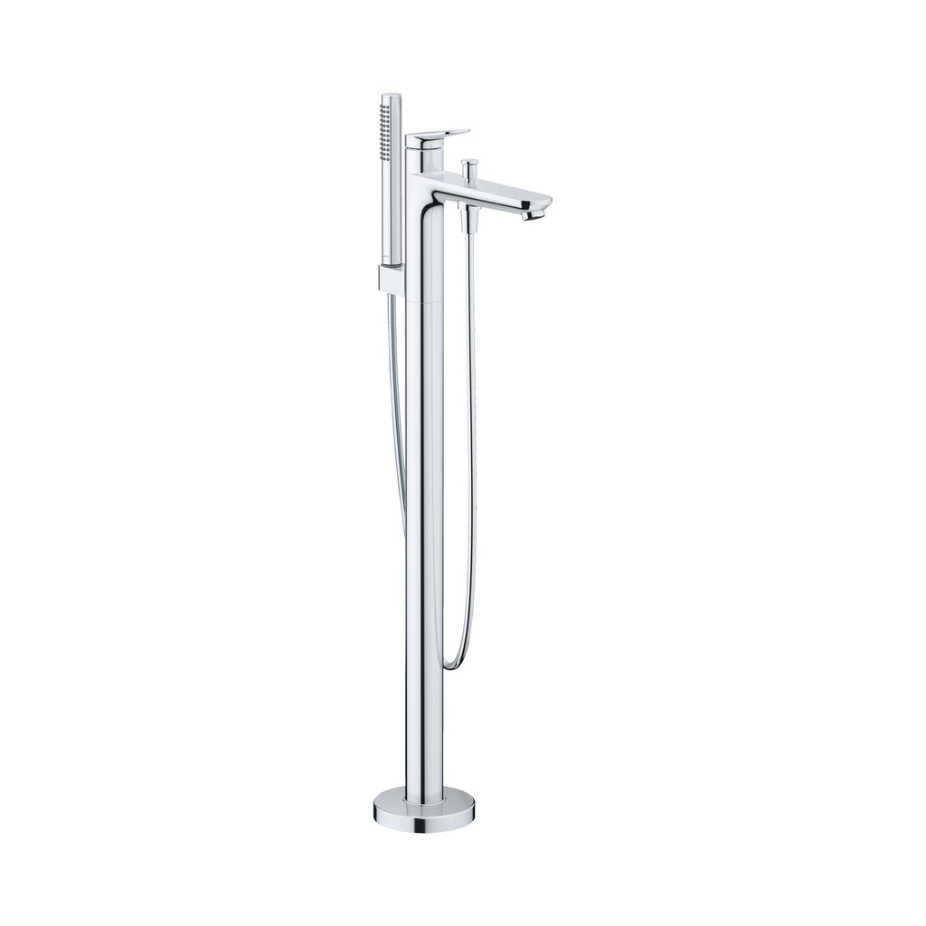 Duravit No.1 Llenador de Tina de Piso con Regadera de Mano — Cromo Pulido