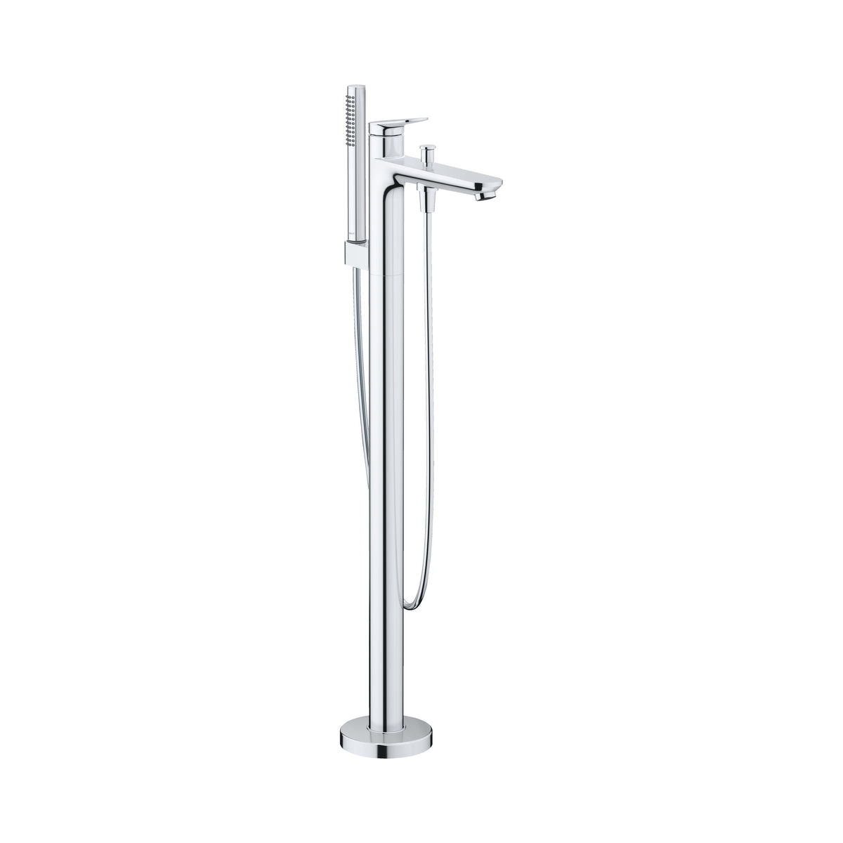 Duravit No.1 Llenador de Tina de Piso con Regadera de Mano — Cromo Pulido