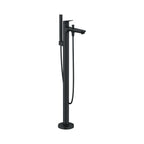 Duravit No.1 Llenador de Tina de Piso con Regadera de Mano — Negro Mate