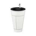 Duravit Starck 1 Mueble con Lavabo 56 cm de Piso — 2 Puertas — Lavabo Negro Mate