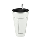 Duravit Starck 1 Mueble con Lavabo 56 cm de Piso — 2 Puertas — Lavabo Negro Mate