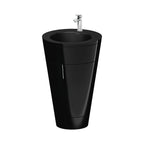Duravit Starck 1 Mueble con Lavabo 56 cm de Piso — 2 Puertas — Lavabo Negro Mate