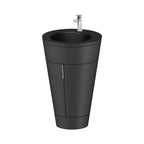 Duravit Starck 1 Mueble con Lavabo 56 cm de Piso — 2 Puertas — Lavabo Negro Mate