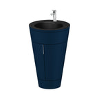 Duravit Starck 1 Mueble con Lavabo 56 cm de Piso — 2 Puertas — Lavabo Negro Mate