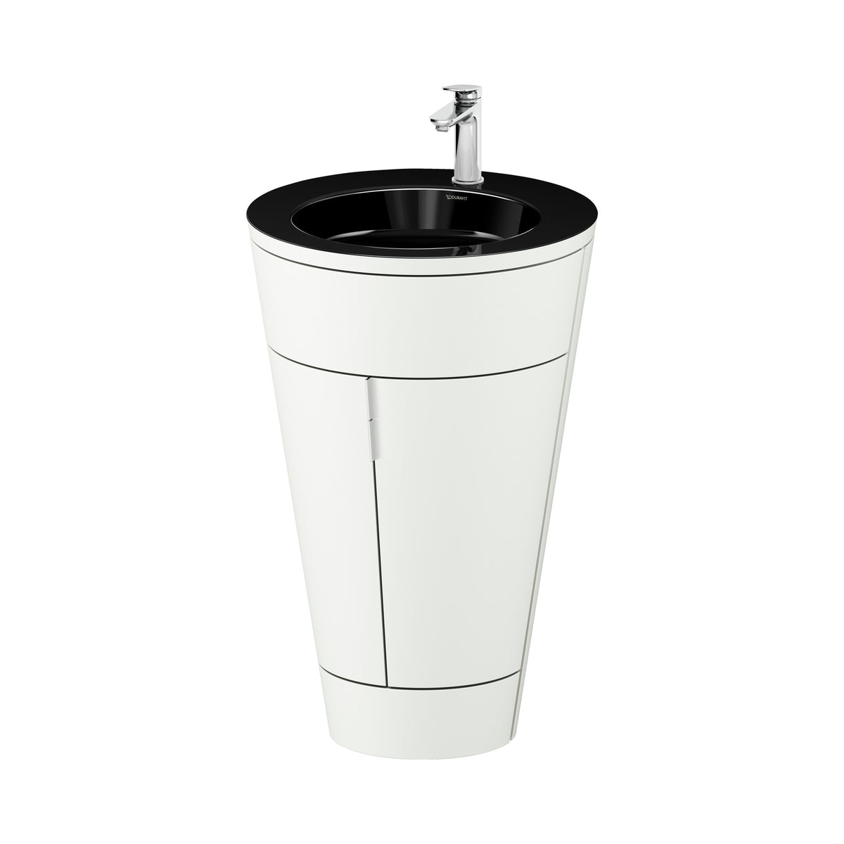 Duravit Starck 1 Mueble con Lavabo 56 cm de Piso — 2 Puertas — Lavabo Negro