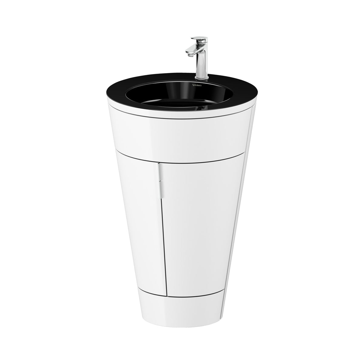 Duravit Starck 1 Mueble con Lavabo 56 cm de Piso — 2 Puertas — Lavabo Negro