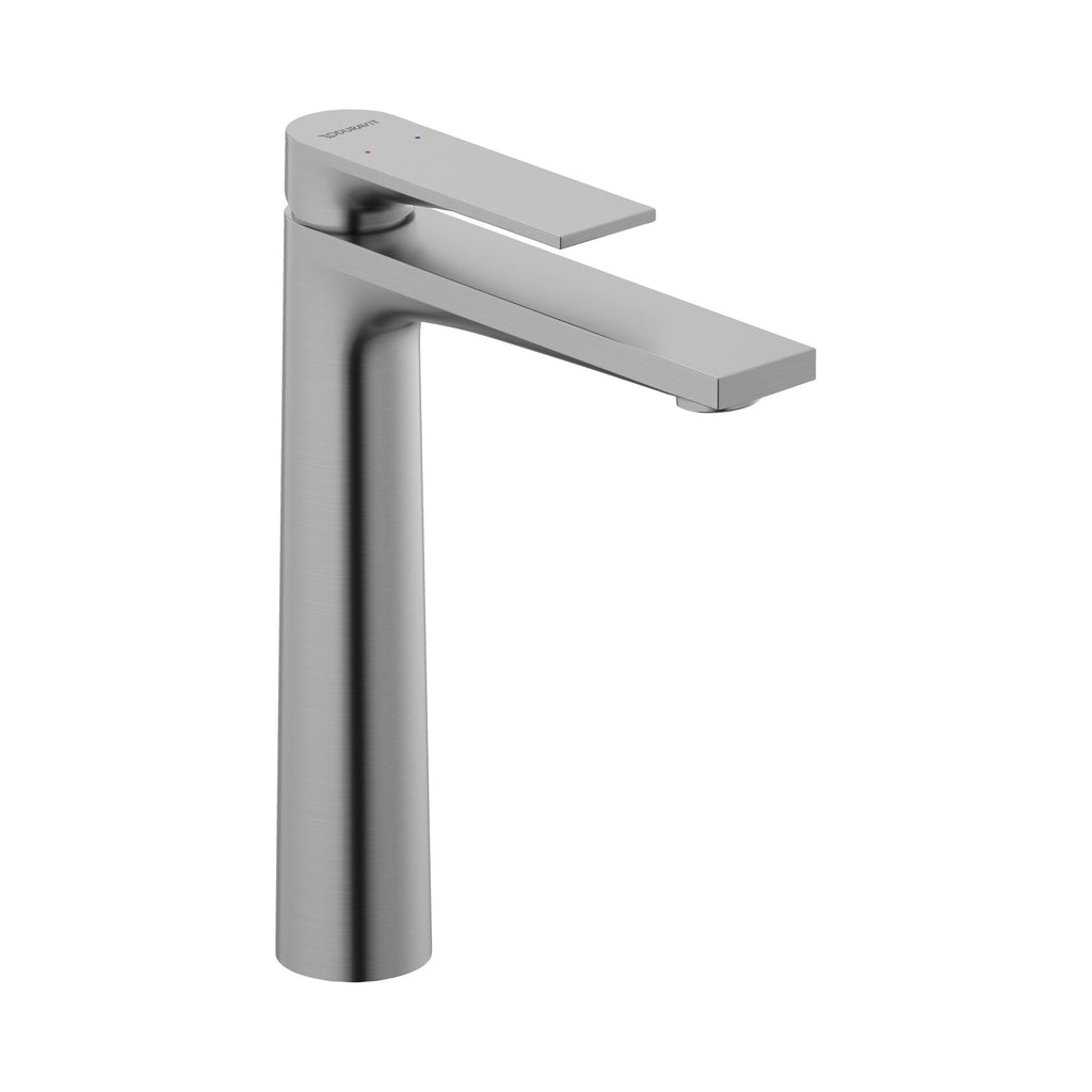Duravit Tulum by Starck Llave de Lavabo Alta de Un Orificio 10 3/8" — Níquel Cepillado