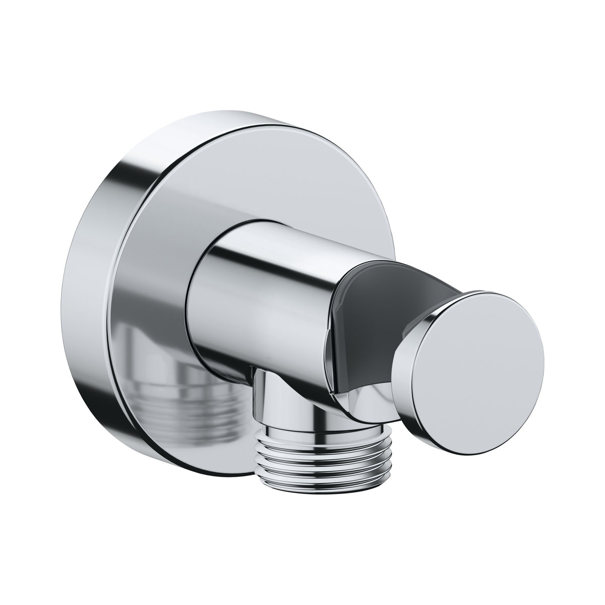 Duravit DuraShower Toma de Agua de Pared Redonda con Soporte para Regadera de Mano