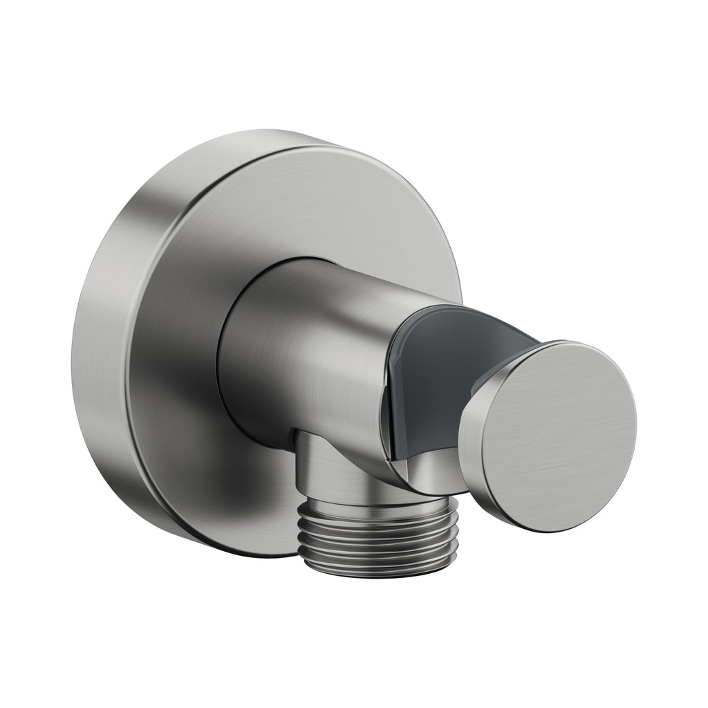 Duravit DuraShower Toma de Agua de Pared Redonda con Soporte para Regadera de Mano
