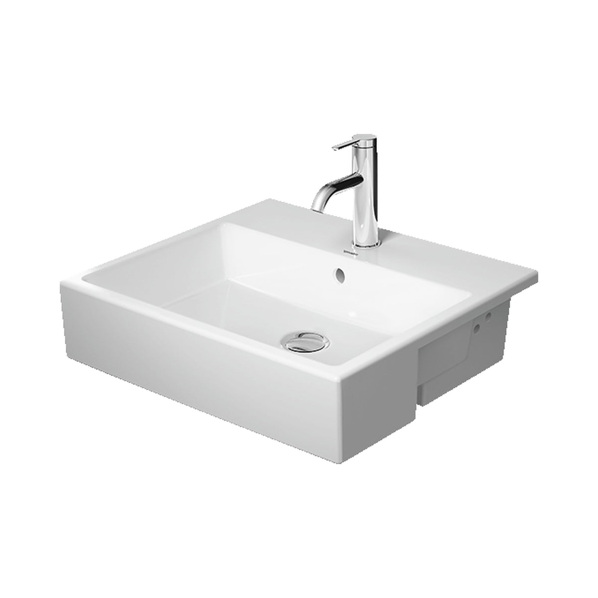 Duravit Vero Air Semi-Recessed lavabo de Pared Blanco Brillante