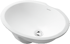 Duravit Dune lavabo Bajo Cubierta Blanco Brillante