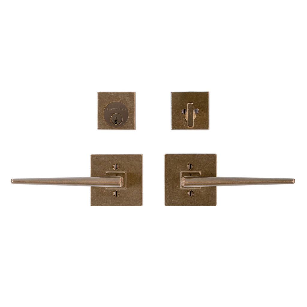 uego de Entrada Verdura cuadrado 3" x 3" — Rocky Mountain Hardware bronce macizo