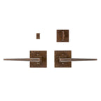 uego Interior Verdura cuadrado 3" x 3" — Rocky Mountain Hardware bronce macizo