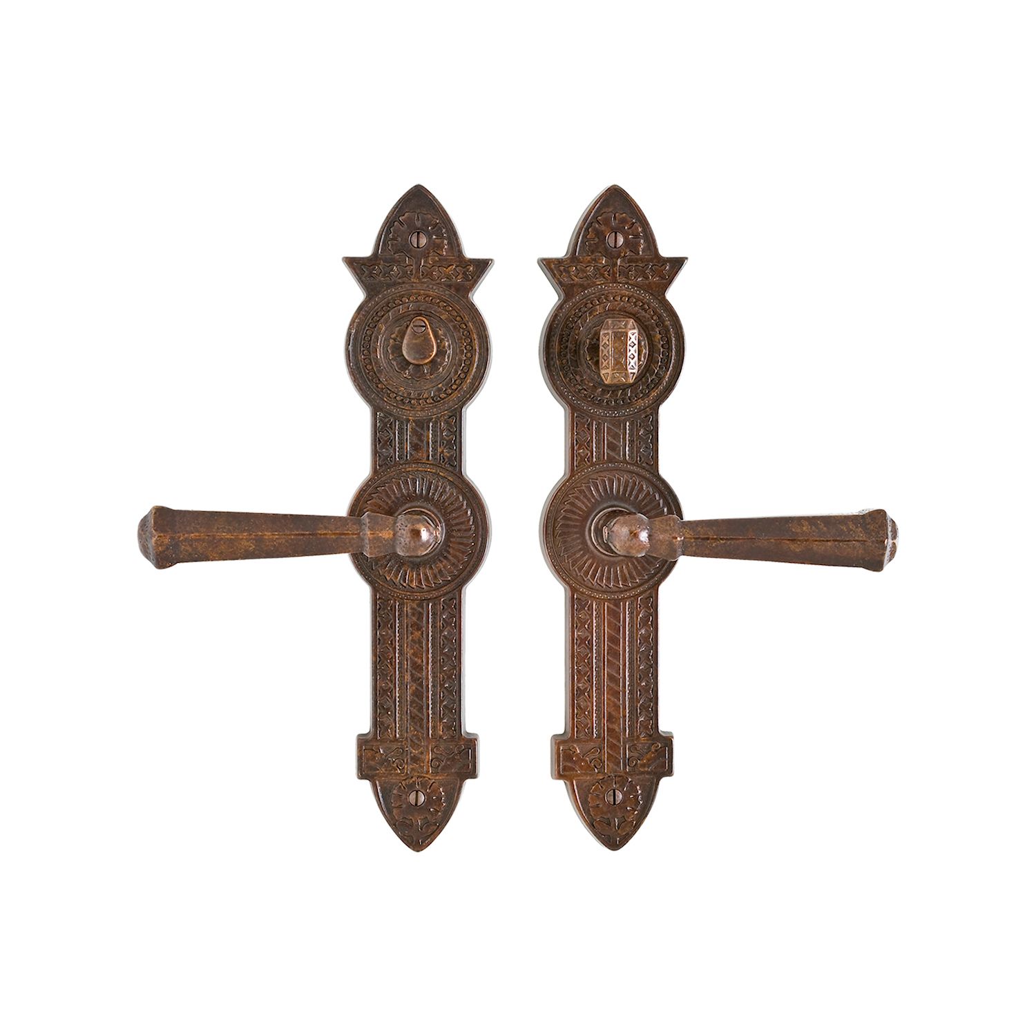 Juego interior Briggs 3" x 13" — Rocky Mountain Hardware bronce macizo