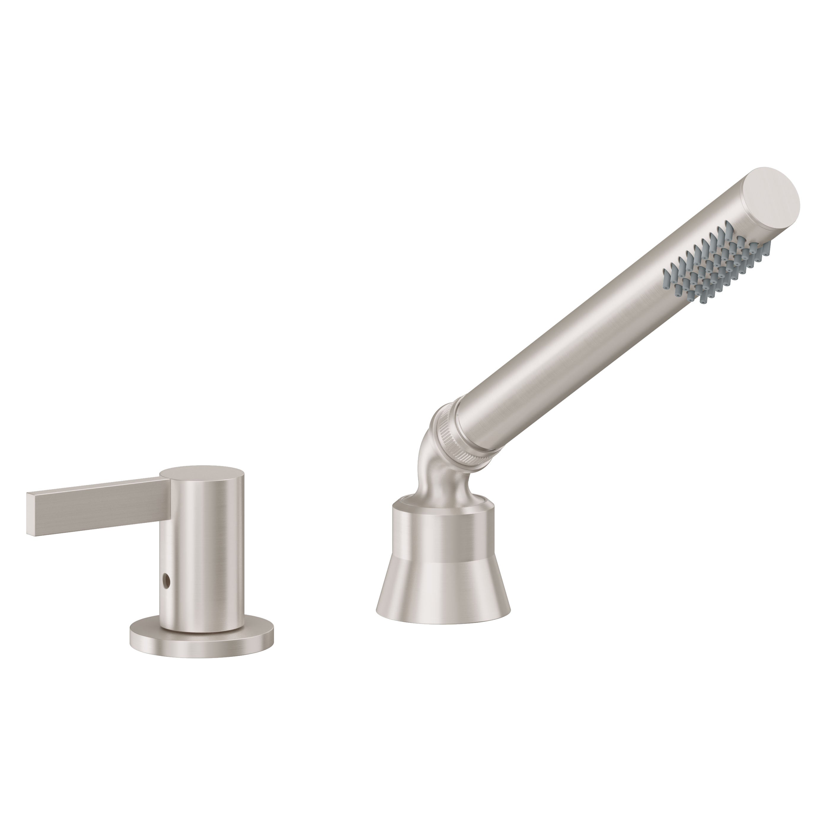 California Faucets Bel Canto Regadera de Mano y Desviador Completo para Tina Romana - Níquel Satinado