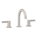 California Faucets Bel Canto 8" Llave de Lavabo de 3 Orificios para Cubierta, con Dos Manerales - Níquel Satinado