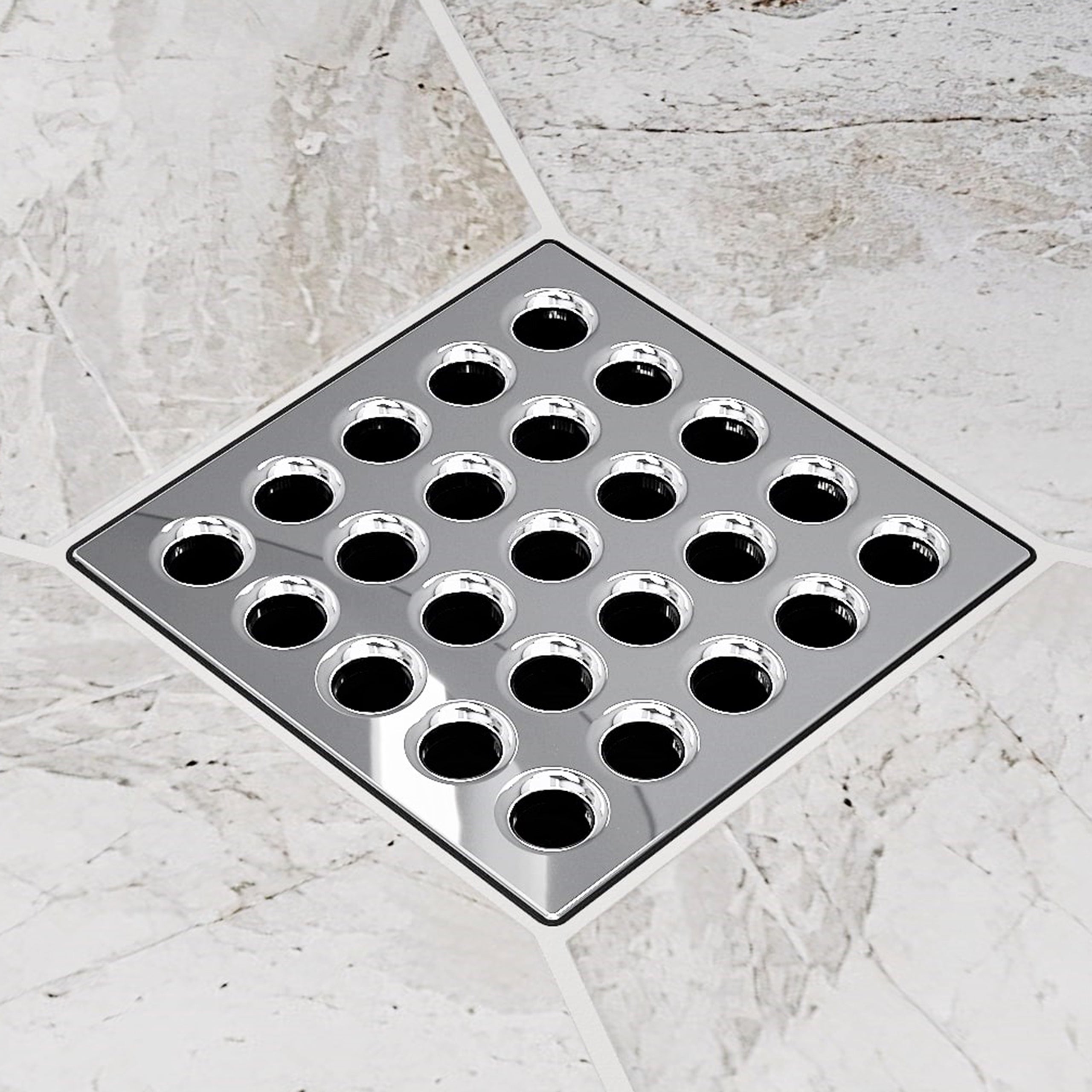 Ebbe Coladera Pro en acero inoxidable cromo pulido