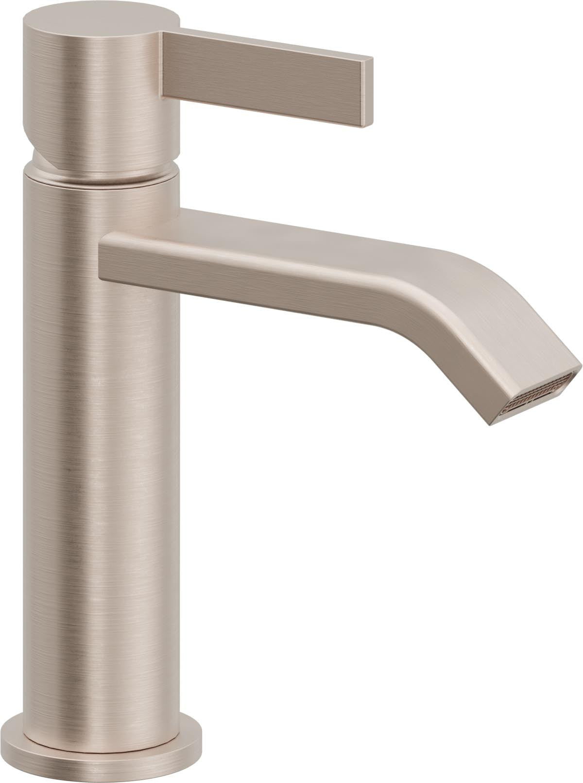 California Faucets Libretto Llave de Lavabo de Un Solo Orificio - Palanca Plana - Níquel Satinado