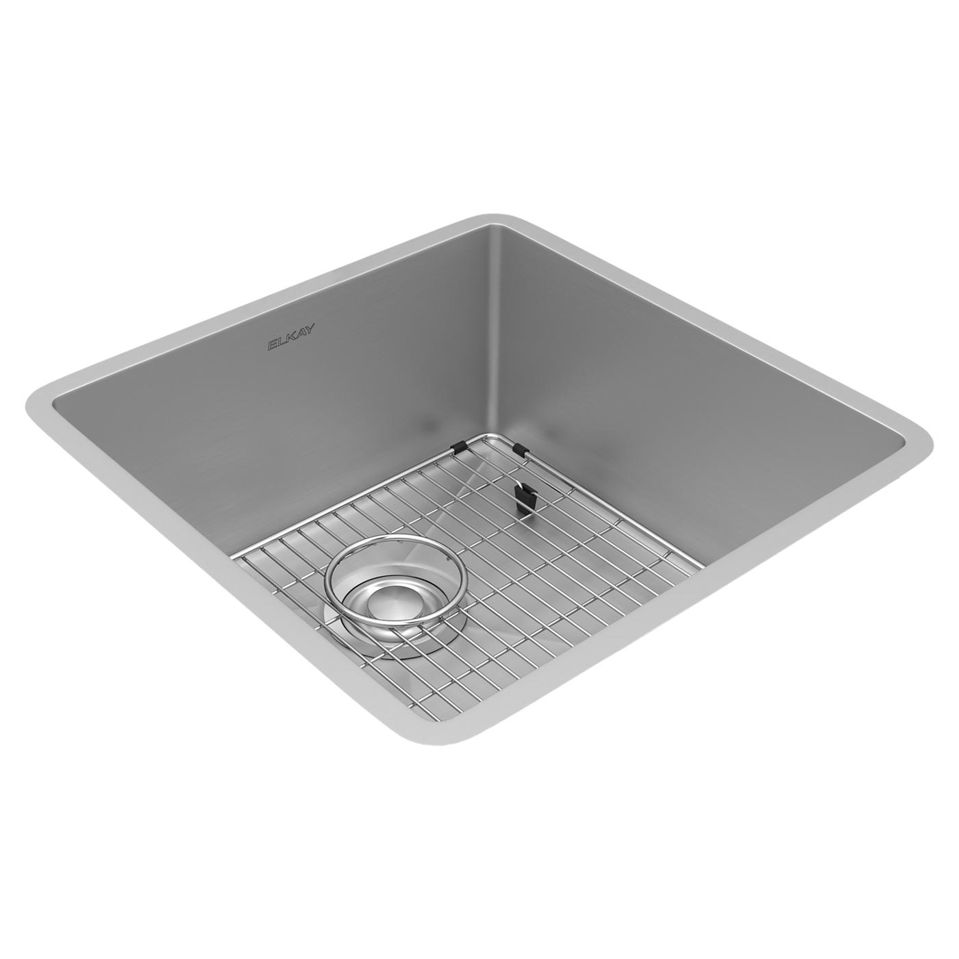 Elkay Tarja Crosstown® Calibre 18 Acero Inoxidable 18-1/2" x 18-1/2" x 9" de Un Tazón Bajo Cubierta (Kit) — vista de producto